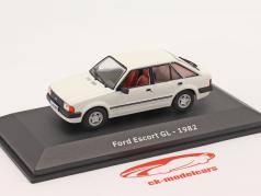 Ford Escort GL year 1982 white 1:43 Hachette