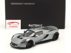 Hennessey Venom GT Spyder bouwjaar 2010 zilver grijs 1:18 AUTOart