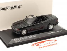 BMW 3 serier (E36) cabriolet Byggeår 1993 sort 1:43 Minichamps