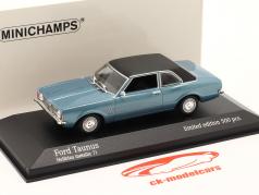 Ford Taunus 建設年 1970 ライトブルー メタリック 1:43 Minichamps