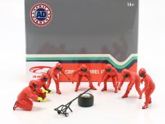 formula 1 Pit Crew caratteri impostato #2 squadra rosso 1:18 American Diorama