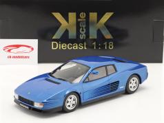Ferrari Testarossa Monospecchio Byggeår 1984 blå metallisk 1:18 KK-Scale