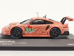 Porsche 911 RSR #92 gagnant LMGTE-Pro classer Pink Pig 24h Le Mans 2018 1:43 ixo