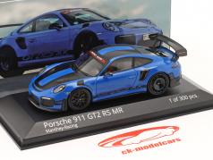 Porsche 911 (991 II) GT2 RS MR Manthey Racing blå 1:43 Minichamps