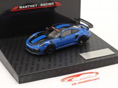 Porsche 911 (991 II) GT2 RS MR Manthey Racing blå 1:43 Minichamps