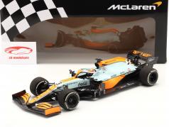 Daniel Ricciardo McLaren MCL35M #3 Mónaco GP fórmula 1 2021 1:18 Minichamps