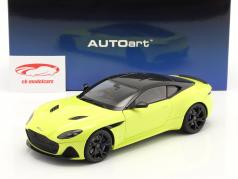 Aston Martin DBS Superleggera Año de construcción 2019 verde lima 1:18 AUTOart