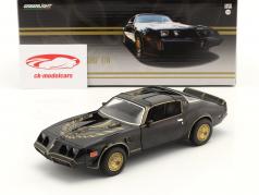 Pontiac Firebird TransAm Turbo 4.9 l year 1980 black / gold 1:24 Greenlight