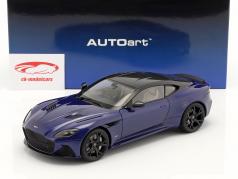 Aston Martin DBS Superleggera Année de construction 2019 bleu 1:18 AUTOart