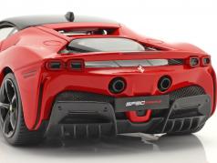 Ferrari SF90 Stradale Hybrid bouwjaar 2019 rood 1:18 Bburago