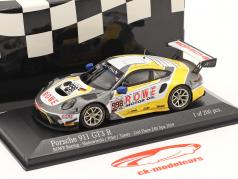 Porsche 911 GT3 R #998 2° 24h Spa 2019 Rowe Racing 1:43 Minichamps