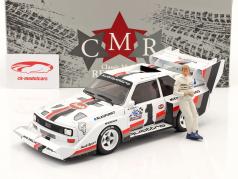 Set Walter Röhrl: Audi quattro S1 #1 优胜者 Pikes Peak 1987 和 数字 1:18 CMR