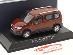 Peugeot Rifter Année de construction 2018 brun cuivré métallique 1:43 Norev