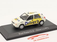 Ford Fiesta CLX driving school year 1997 white / yellow 1:43 Hachette