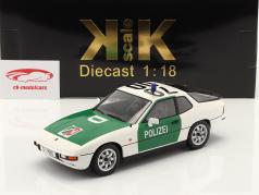 Porsche 924 高速道路警察 デュッセルドルフ 1985 緑 / 白 1:18 KK-Scale