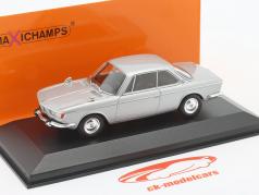 BMW 2000 CS Coupe Année de construction 1967 argent 1:43 Minichamps