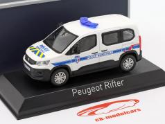 Peugeot Rifter Police Municipale 2019 Blanc / bleu 1:43 Norev