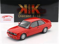 BMW 320iS E30 Italo M3 bouwjaar 1989 rood 1:18 KK-Scale