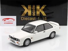 BMW 320iS E30 Italo M3 Ano de construção 1989 Branco 1:18 KK-Scale