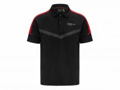 男士的 Polo衫 Porsche Motorsport 2021 Logo 黑色的 / 红色的
