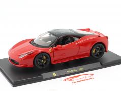 Ferrari 458 Italia 建設年 2009 赤 / 黒 1:24 Bburago