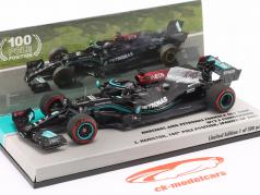 L. Hamilton Mercedes-AMG F1 W12 #44 100th Pole Position スペイン GP 方式 1 2021 1:43 Minichamps