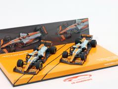 Norris #4 & Ricciardo #3 2-Car Set McLaren Monaco GP формула 1 2021 1:43 Minichamps