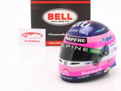 Fernando Alonso #14 BWT Alpine F1 Team формула 1 2022 шлем 1:2 Bell
