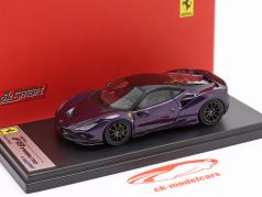 Ferrari F8 Tributo Byggeår 2019 violet metallisk 1:43 LookSmart