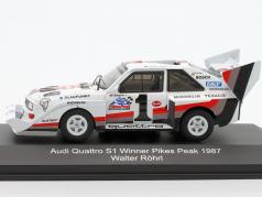 Audi Sport quattro S1 E2 #1 优胜者 Pikes Peak 1987 Walter Röhrl 1:43 CMR