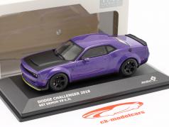 Dodge Challenger SRT Demon V8 6.2L 2018 紫色的 金属的 1:43 Solido