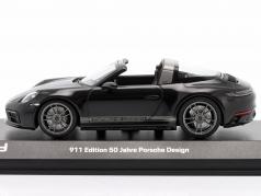 Porsche 911 (992) Targa 4 GTS 50 Years Porsche Design black 1:43 Minichamps