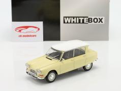 Citroen Ami 6 建设年份 1961 淡黄色 / 白色的 1:24 WhiteBox