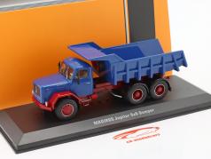 Magirus Jupiter 6x6 caminhão basculante azul / vermelho 1:43 Ixo