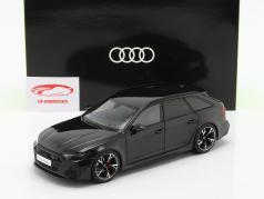 Audi RS 6 Avant (C8) Byggeår 2021 sort 1:18 KengFai