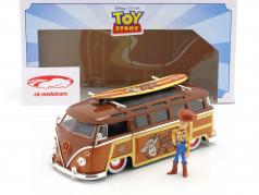 Volkswagen VW T1 Bus with figure Woody Movie Toy Story (1995) 1:24 Jada Toys