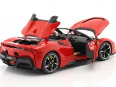 Ferrari SF90 Spider Baujahr 2021 rot 1:18 Bburago
