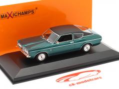 Ford Taunus Coupe Byggeår 1970 grøn metallisk 1:43 Minichamps