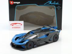 Bugatti Bolide W16.4 Год постройки 2020 синий / углерод 1:18 Bburago