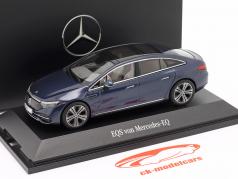 Mercedes-Benz EQS (V297) Año de construcción 2021 azul sodalita 1:43 Herpa