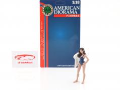 strand Piger Katy figur 1:18 American Diorama