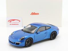 Porsche 911 (991) Carrera GTS Coupe Año de construcción 2014 azul metálico 1:18 Schuco