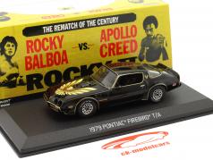 Pontiac Firebird Trans Am Кино Rocky II (1979) черный / золото 1:43 Greenlight