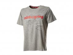 Nürburgring Tシャツ Racetrack グレーメランジ