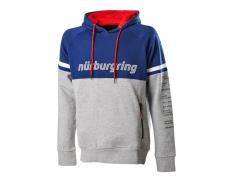 Nürburgring フード付きプルオーバー Challenge 青い / グレーメランジ