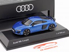 Audi R8 Coupe Année de construction 2019 ara bleu 1:43 Jaditoys