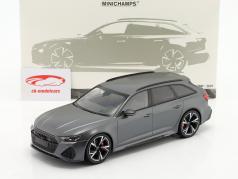 Audi RS 6 Avant (C8) Année de construction 2019 tapis gris 1:18 Minichamps