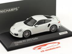 Porsche 911 (991) Turbo 白 1:43 Minichamps