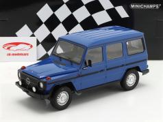Mercedes-Benz Modèle G LWB (W460) Année de construction 1980 bleu foncé 1:18 Minichamps