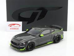 Ford Mustang RTR Spec 5 Coupe 2021 灰色的 / 绿色 1:18 GT-Spirit